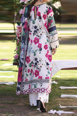 Elaf Prints Unstitched 3 Piece Printed Chikankari Lawn Collection'2024-ECK-01-A-Lovelight