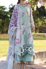 Elaf Prints Unstitched 3 Piece Printed Chikankari Lawn Collection'2024-ECK-05-B-Celestial