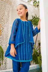 Chiffon Embroidered 2 Pc Suit - Wear Ochre