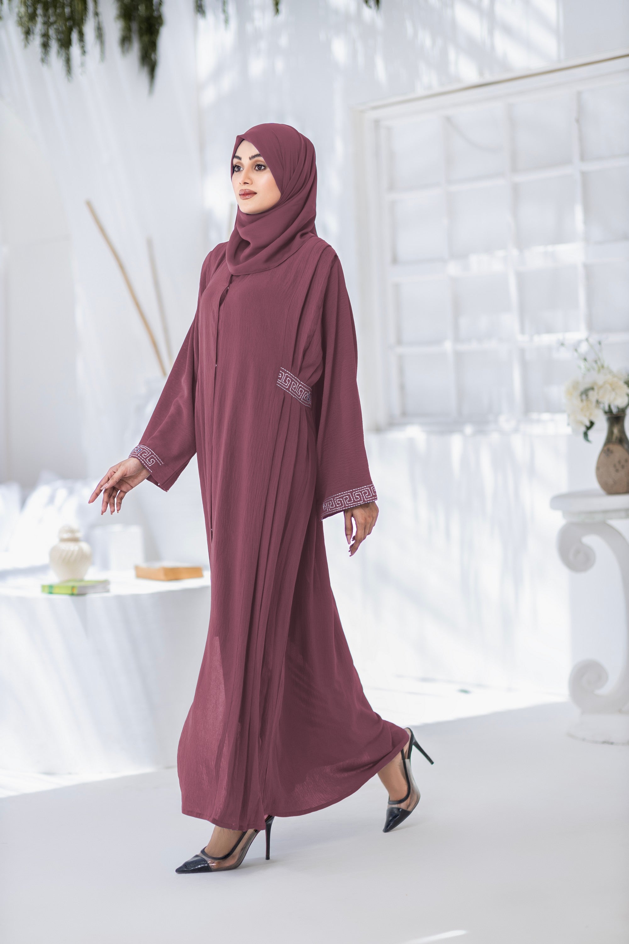 TGM Abaya Collection-Plum Dream