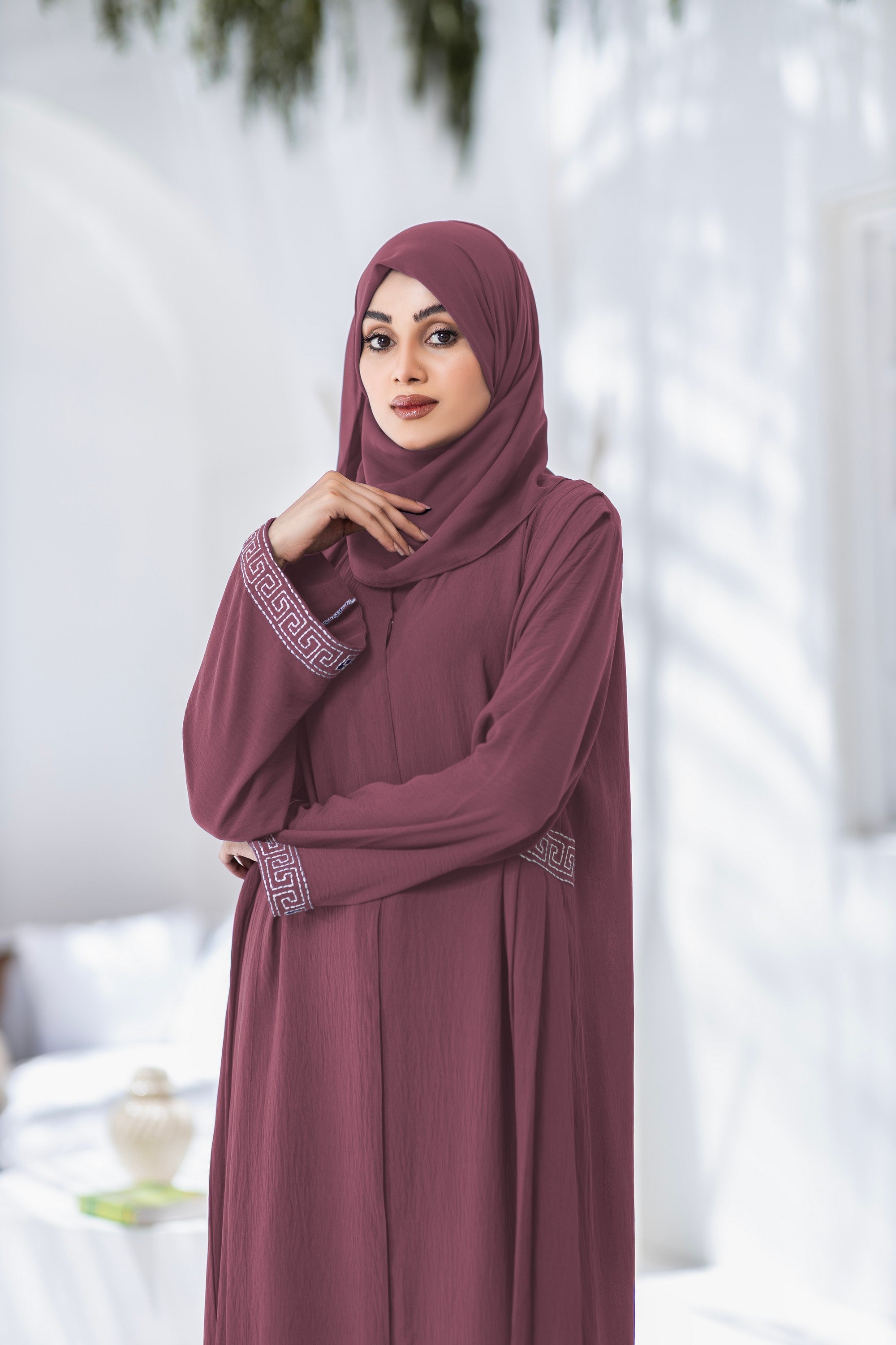 TGM Abaya Collection-Plum Dream