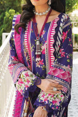 Elaf Prints Unstitched 3 Piece Printed Lawn Collection'2024-EEP-02-B-Bloomie