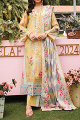 Elaf Prints Unstitched 3 Piece Printed Lawn Collection'2024-EEP-03-A-Citrus Squad