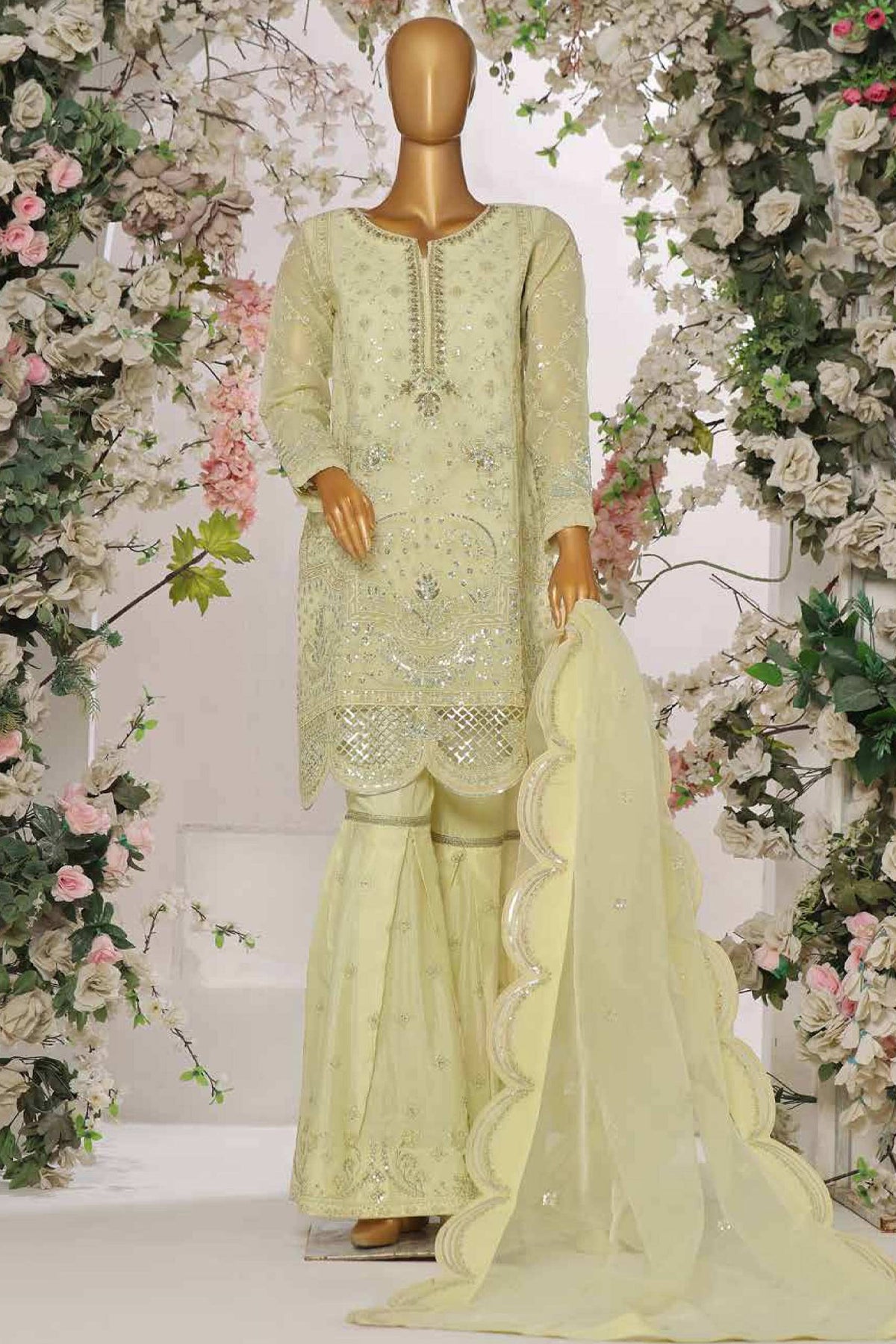 Lamhay By Eshaal Fatima Stitched 3 Piece Luxury Formals Collection'2024-EF-106