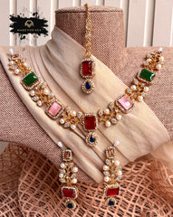 Made For Her-Celeste Shine Necklace Set - KSH1100