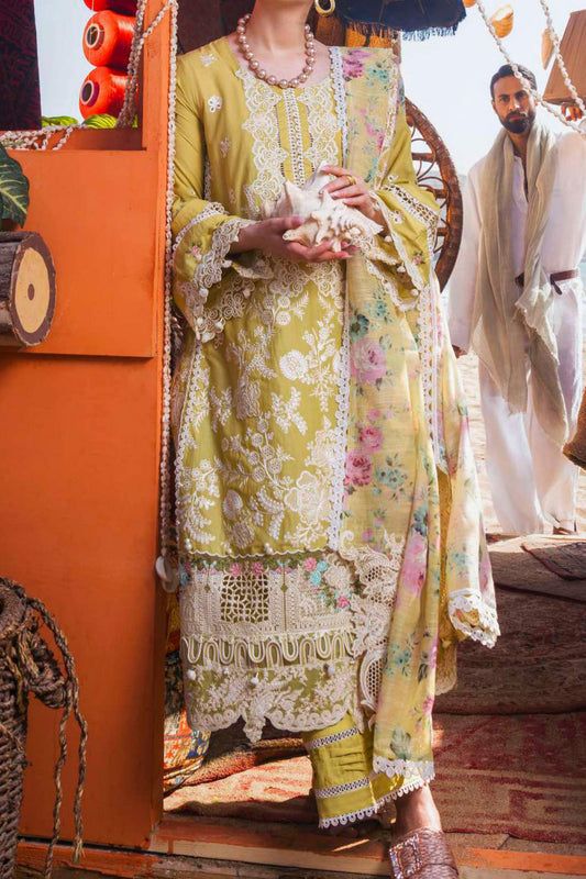 Hai Kuch By Elaf Unstitched 3 Piece Festive Emb Lawn Collection'2024-EHK-02-B-Nargis