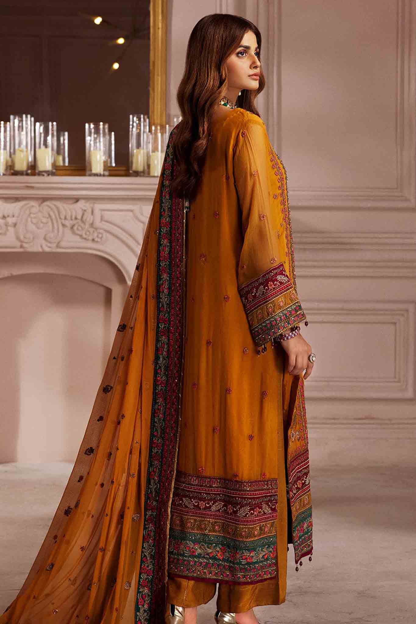 Elaine by Emaan Adeel Unstitched 3 Piece Luxury Chiffon Collection'2023-EL-07