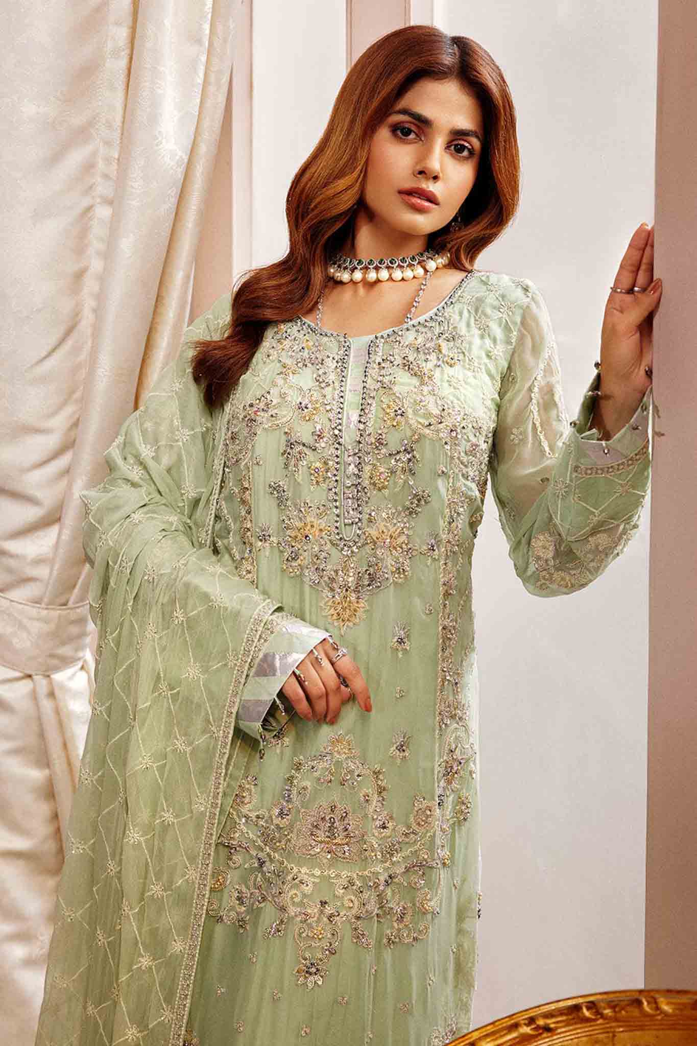 Elaine by Emaan Adeel Unstitched 3 Piece Luxury Chiffon Collection'2023-EL-09