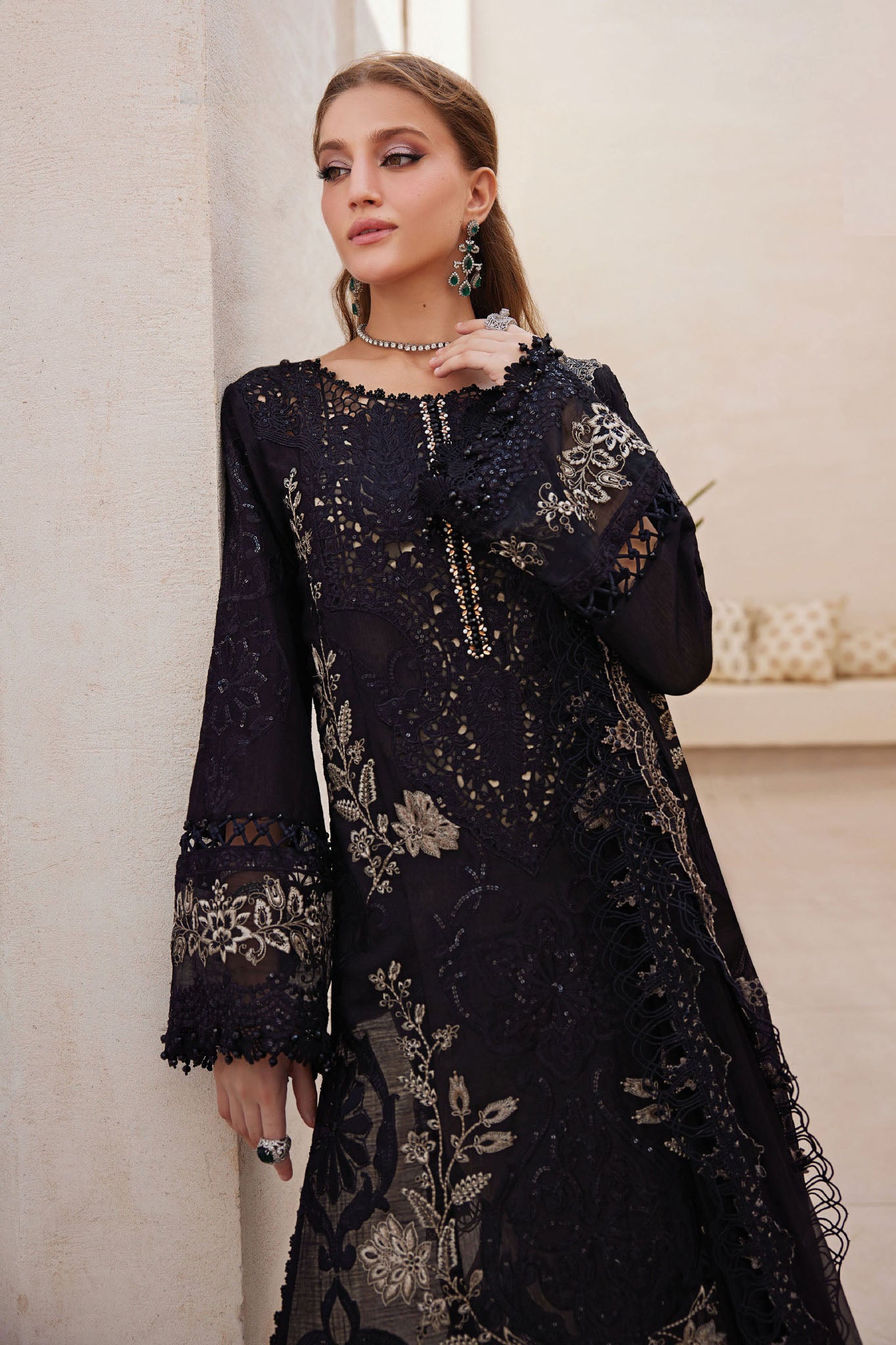 Maria B Unstitched 3 Piece Luxury Lawn Eid II Collection'2025-EL25-03