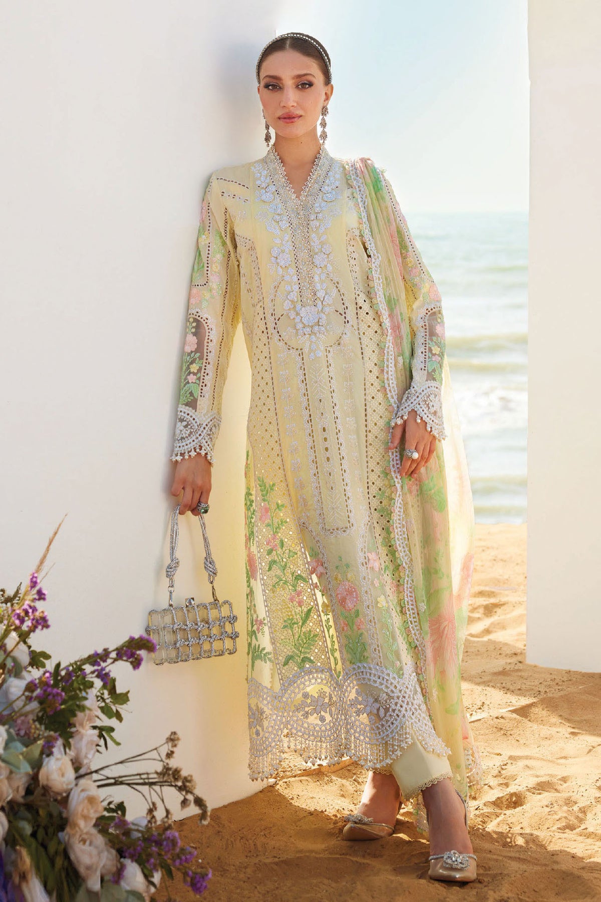 Maria B Unstitched 3 Piece Luxury Lawn Eid II Collection'2025-EL25-04