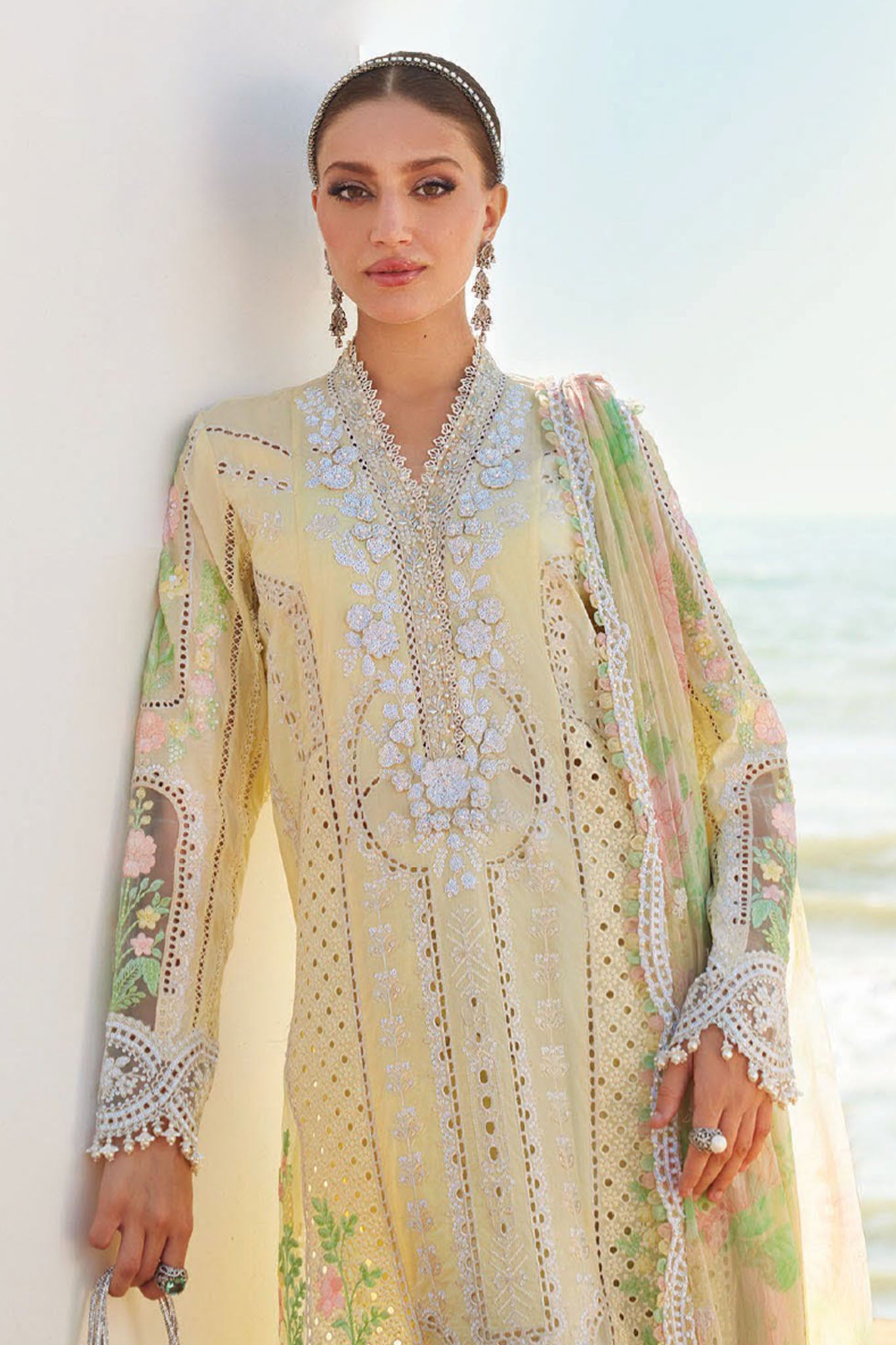 Maria B Unstitched 3 Piece Luxury Lawn Eid II Collection'2025-EL25-04