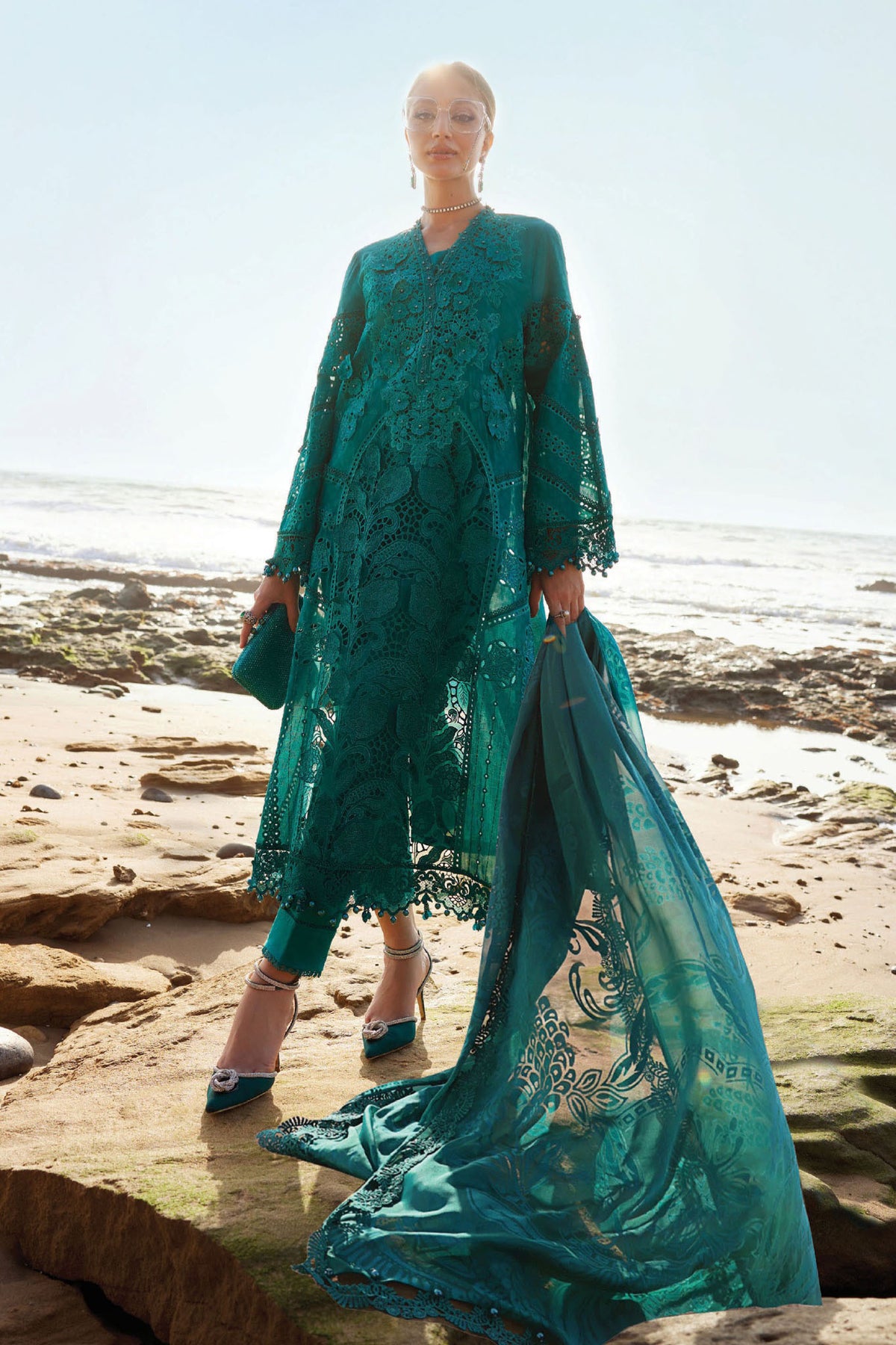 Maria B Unstitched 3 Piece Luxury Lawn Eid II Collection'2025-EL25-05