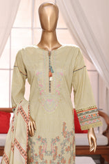 Sumi Stitched 3 Piece Emb Printed Lawn Collection'2025-EM-03-Lemon