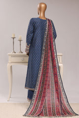 Regal By Sada Bahar Stitched 3 Piece Festive Emb Lawn Vol-03 Suit-EMB-1261-BLUE