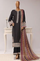 Regal By Sada Bahar Stitched 3 Piece Festive Emb Lawn Vol-03 Suit-EMB-1262-BLACK