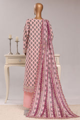 Regal By Sada Bahar Stitched 3 Piece Festive Emb Lawn Vol-03 Suit-EMB-1264-PINK