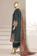 Regal By Sada Bahar Stitched 3 Piece Emb Lawn Vol-01 Suit-EMB-4261-GREEN