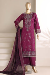 Regal By Sada Bahar Stitched 3 Piece Emb Lawn Vol-01 Suit-EMB-4283-PURPLE