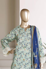 Amyrah By Sada Bahar Stitched 3 Piece Festive Emb Lawn Vol-02 Suit-EMB-4836-PISTA