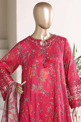 Sada Bahar Stitched 3 Piece Peplum Luxury Frock Vol-01 Suit-EMB-5346-ATISHI