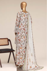 Malika By Sada Bahar Stitched 3 Piece Festive Emb Lawn Vol-04 Suit-EMB-606-GREY