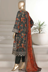 Sada Bahar Stitched 3 Piece Emb Signature Festive Vol-04 Suit-EMB-7706-GREEN