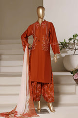 Eclair By Sada Bahar Stitched 3 Piece Emb Lawn Vol-02 Suit-EMB-791-MUSTARD