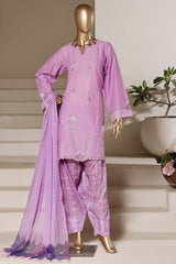 Eclair By Sada Bahar Stitched 3 Piece Emb Lawn Vol-02 Suit-EMB-795-PURPLE