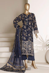 Amyrah By Sada Bahar Stitched 3 Piece Festive Emb Lawn Vol-03 Suit-EMB-808-BLUE