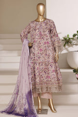 Sada Bahar Stitched 3 Piece Peplum Luxury Frock Vol-03 Suit-EMB-933-SKIN