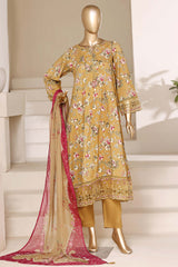 Sada Bahar Stitched 3 Piece Peplum Luxury Frock Vol-03 Suit-EMB-934-DHANI