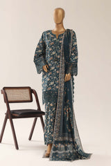 Malika By Sada Bahar Stitched 3 Piece Festive Emb Lawn Vol-03 Suit-EMB-952-GREEN
