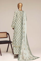 Malika By Sada Bahar Stitched 3 Piece Festive Emb Lawn Vol-04 Suit-EMB-961-AZURE