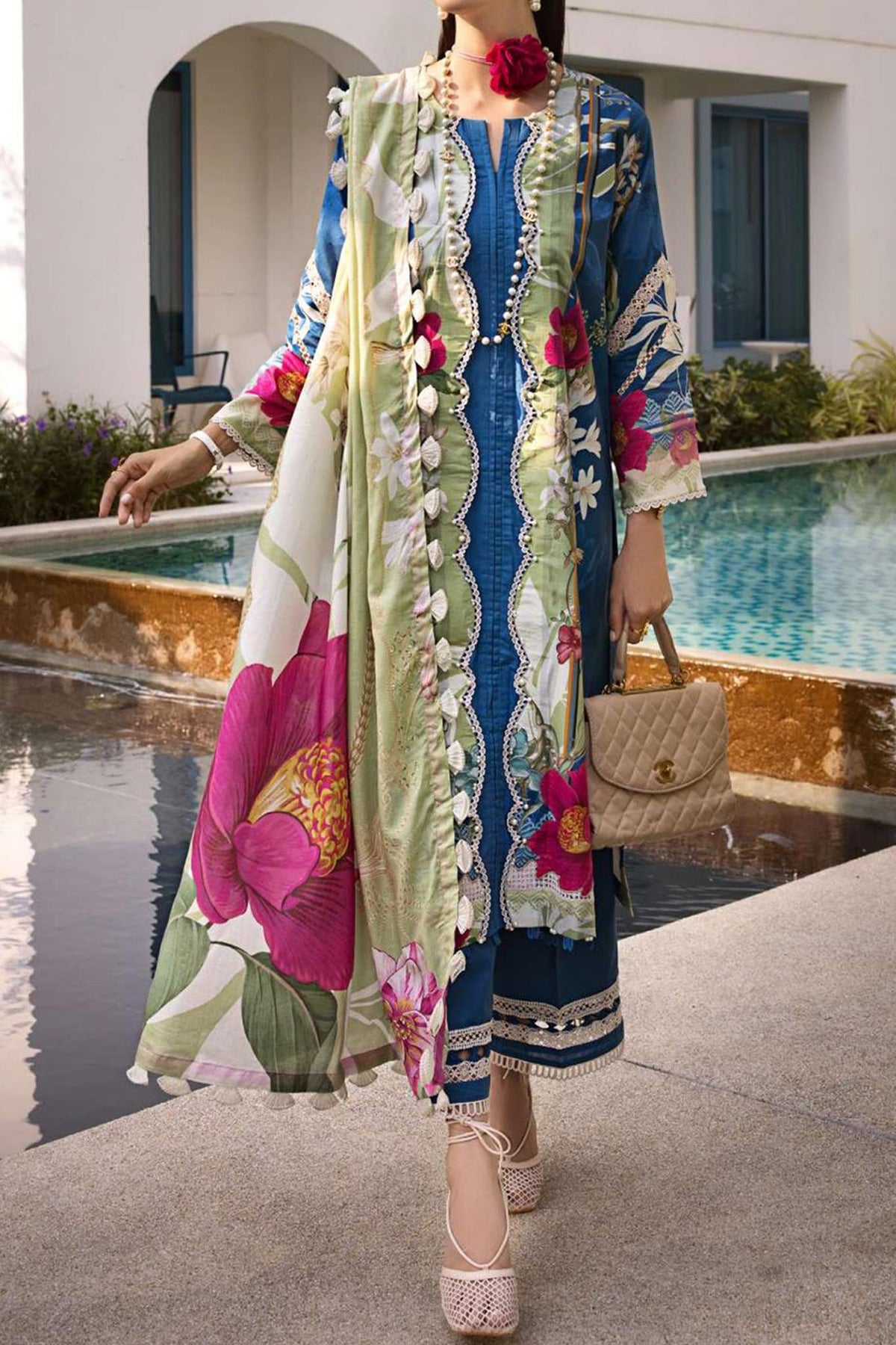 Elaf Prints Unstitched 3 Piece Printed Lawn Collection'2024-EOP-08-B
