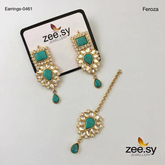 EARRINGS-0461 feroza - Zeesy Jewellery