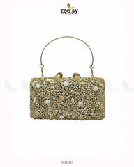 Elegant Ruby Crystal Clutch Bag