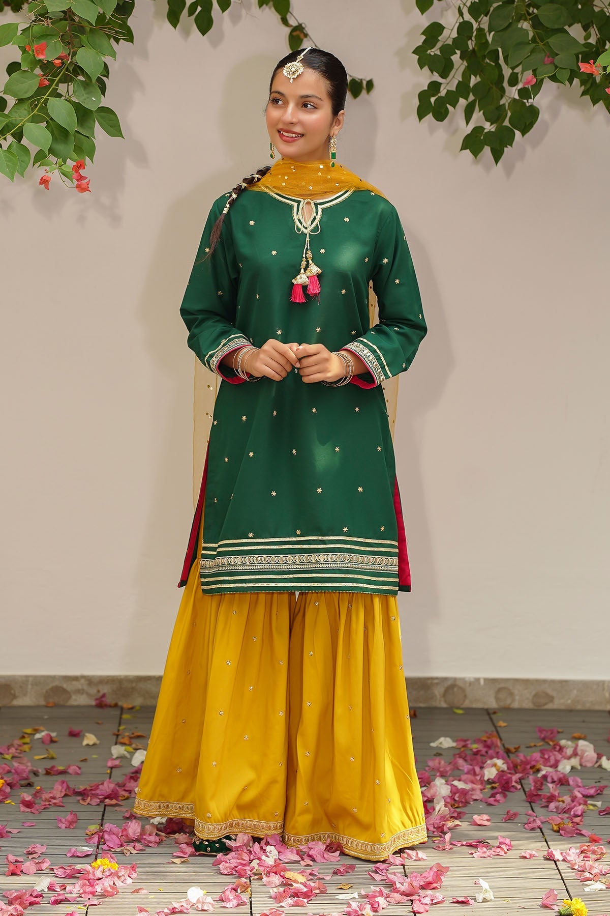 The Elegant Embroidery Raw Silk 3-Pc Suit showcases stunning embroidery on luxurious raw silk, ideal for adding sophistication to any occasion, day or night.