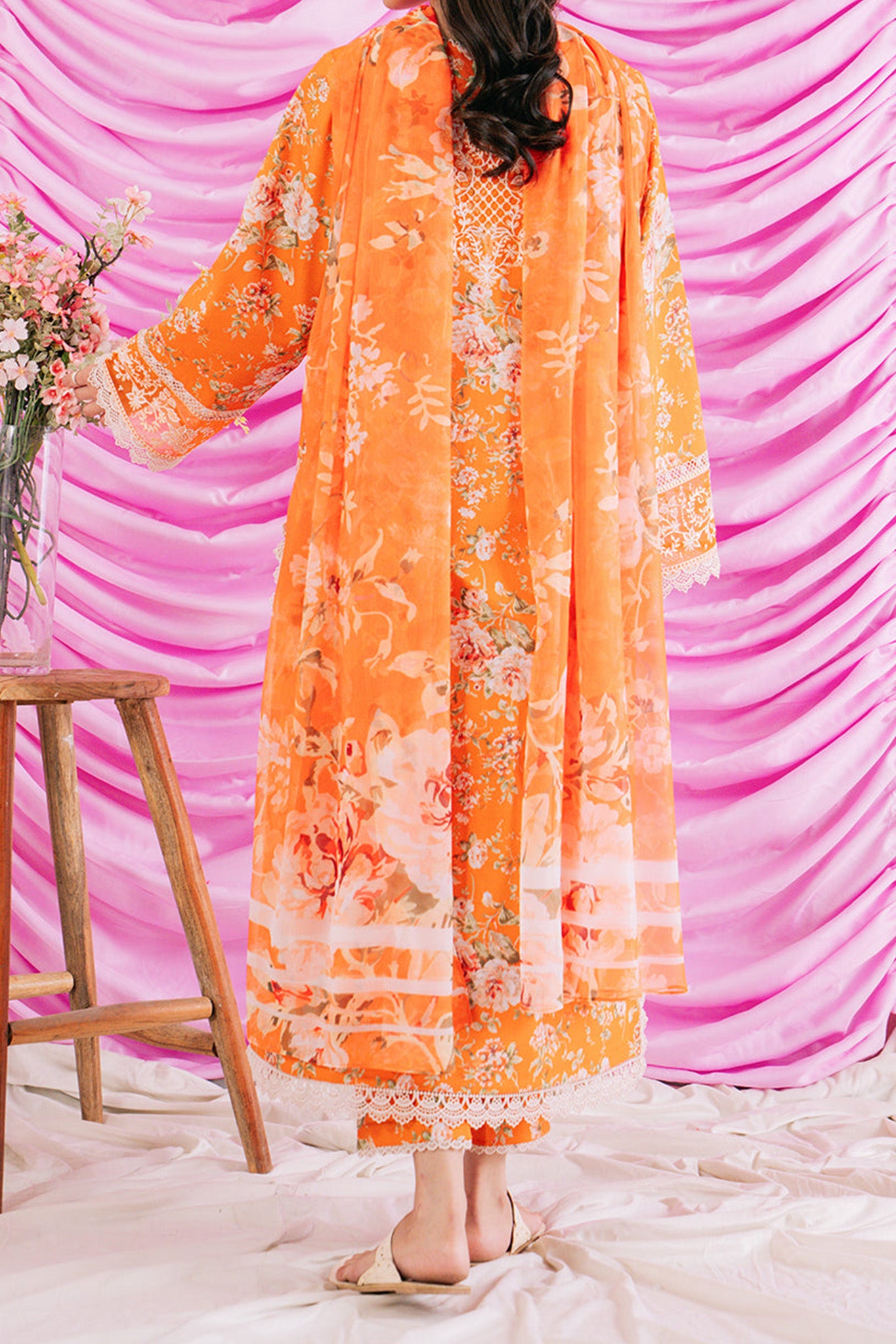 Rinesa by Ayzel Uustitched 3 Piece Lawn Vol-03 Collection'2024-AZL-02-Eli
