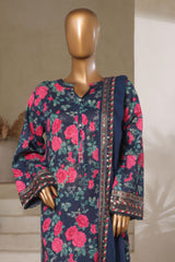 Malika By Sada Bahar Stitched 3 Piece Emb Festive Vol-05 Collection'2025-EMB-2127-Blue