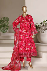 Sada Bahar Stitched 3 Piece Luxury Peplum Frock Vol-02 Suit-EMB-825-ATISHI