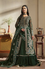 Mehar O Maah By Fabiha Fatima Unstitched 3 Piece Formals Collection'2025-Emerald