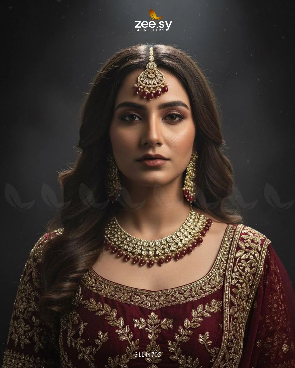 Eminet Braod Gilded Necklace Set - Zeesy Jewellery