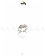 Wave Grace Cluster Pave Ring - Zeesy Jewellery
