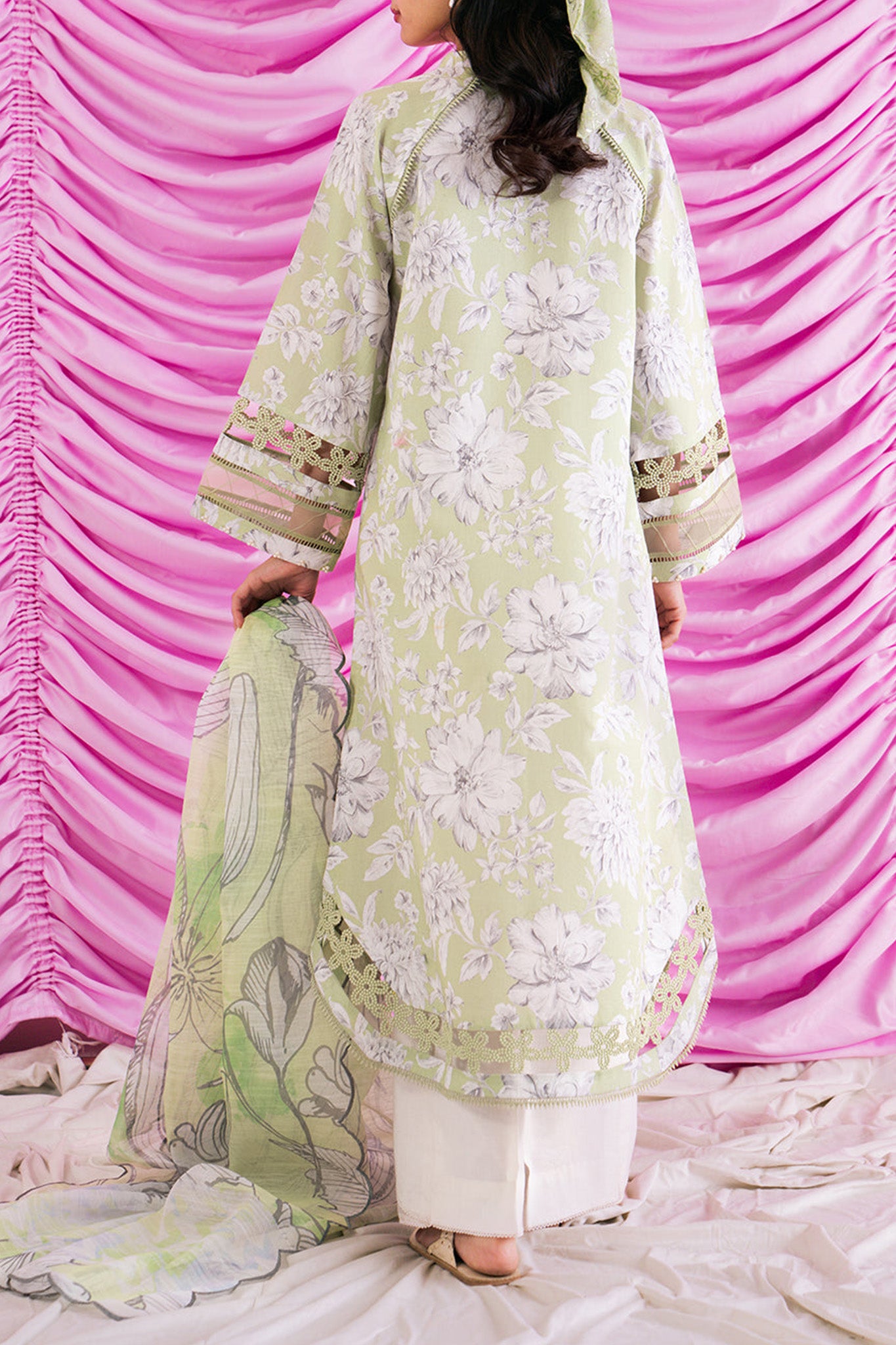 Rinesa by Ayzel Uustitched 3 Piece Lawn Vol-03 Collection'2024-AZL-11-Erin