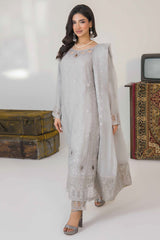 Serene By Azmeerah Stitched 3 Piece Hand Emb Festive Pret Suit-05-Ethereal Charm