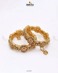 Exquisite Noori Glitz Bangles Champagne - Zeesy Jewellery
