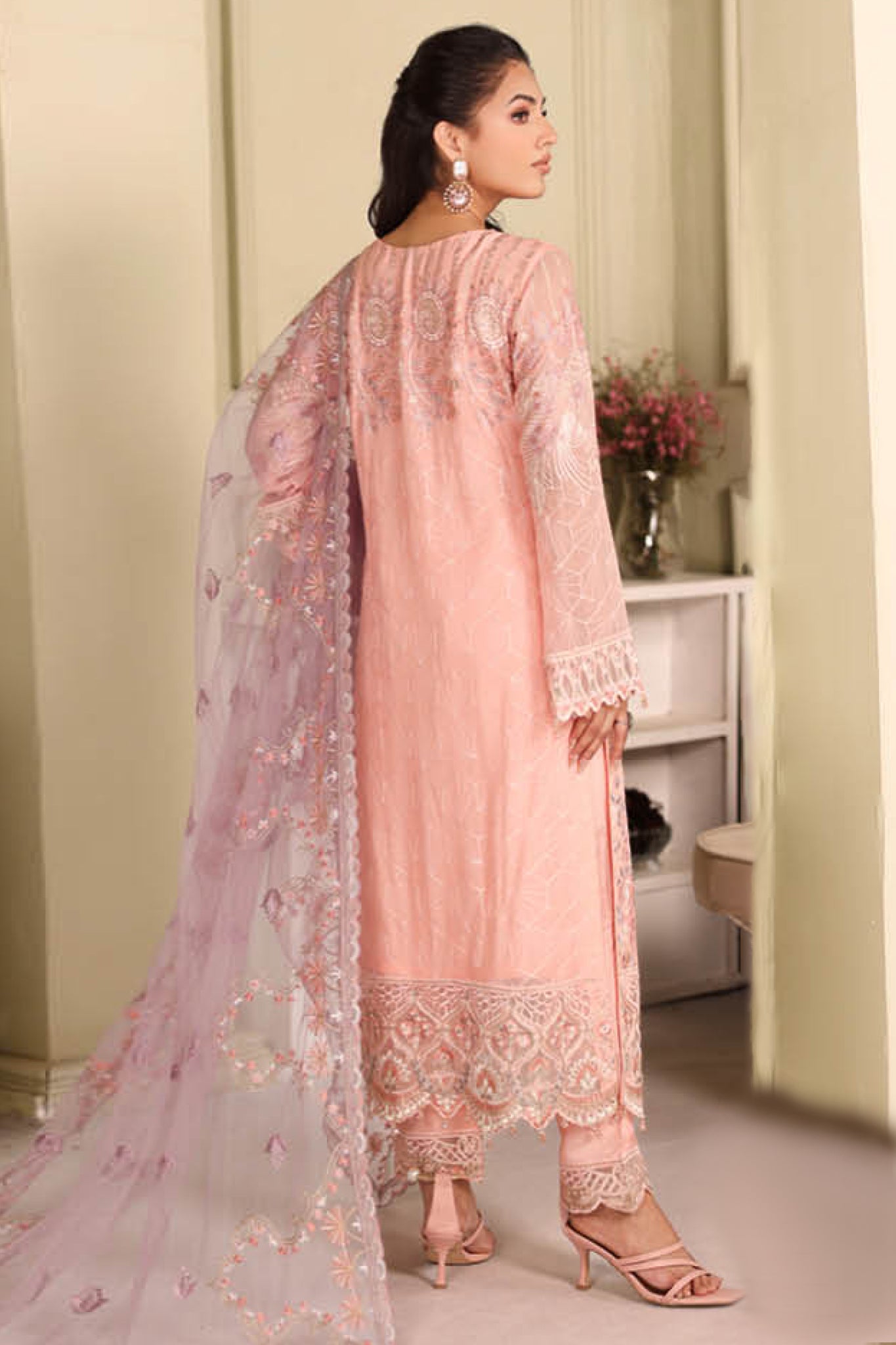 Ramsha Unstitched 3 Piece Luxury Chiffon Vol-27 Collection'2025-F-2701