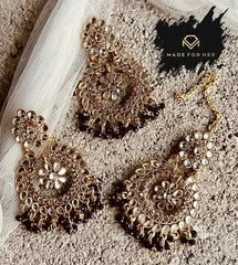 Made For Her-Noor-e-Nazakat - Earrings & Tikka - KWA1003