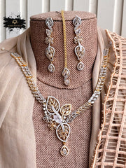 Made For Her-Serenia Zircon Necklace Set - KFS1056