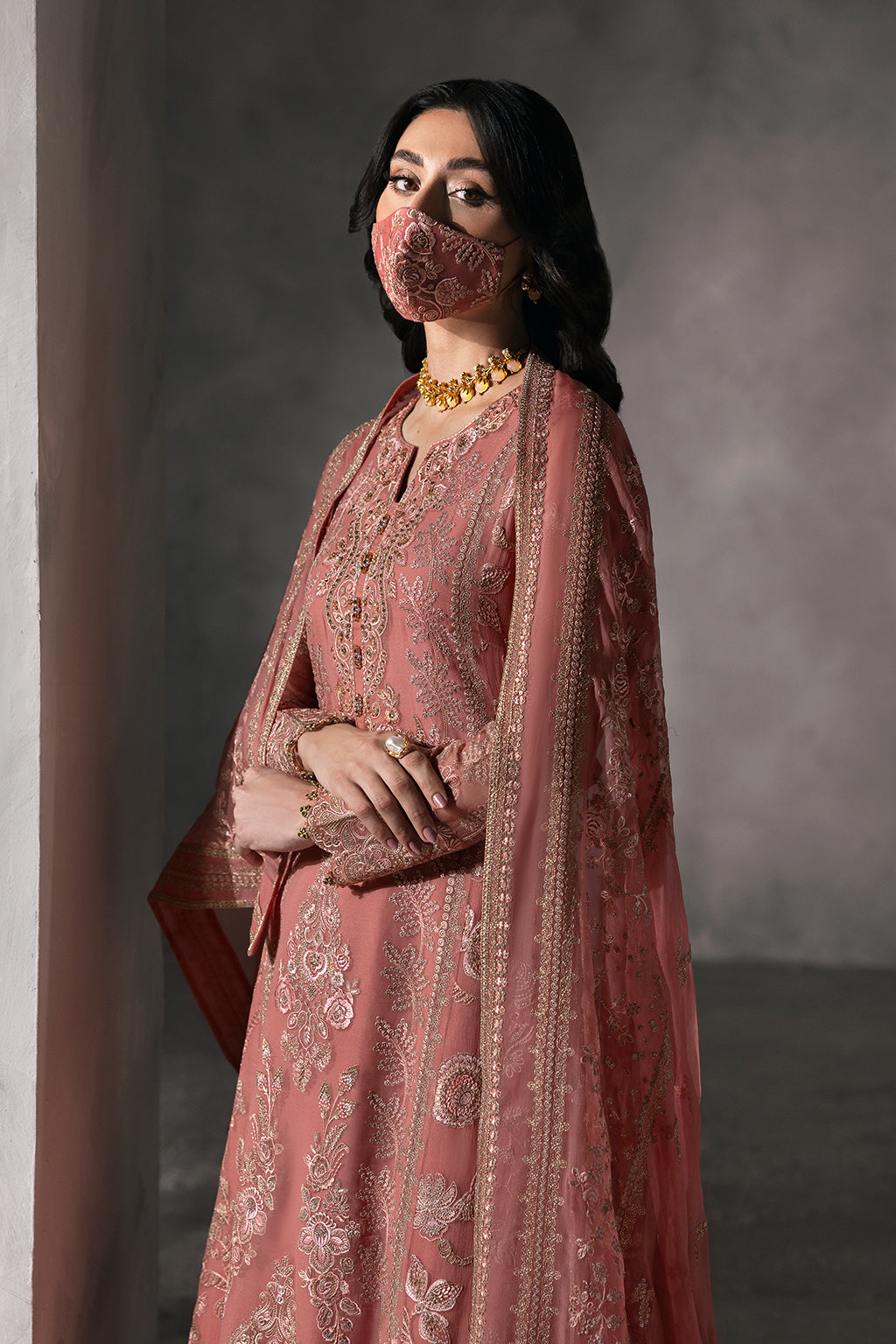 Laconic By Flossie Unstitched 3 Piece Formals Collection'2025-FE - 907 A